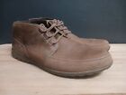 Caterpillar CAT Brown Leather Chukka Boots Mens Size 12 Wide Width