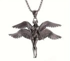 Isis Double Wing Pendent Necklace Valkyrie Goddess Fairy Pagan Wicca Amulet