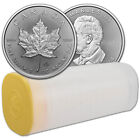 2024 Canada Silver Maple Leaf - 1 oz - $5 - 1 Roll - Twenty-five 25 BU Coins
