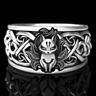 Nine-tailed Fox Ring for Men S925 Sterling Silver Vintage Thai Silver