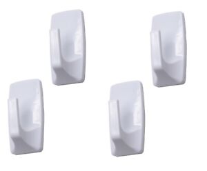 4 Pack Removable Adhesive Hooks Rectangle 2