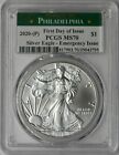 2020-(P) American Silver Eagle - PCGS MS70 FDOI Emergency Issue - ✪COINGIANTS✪