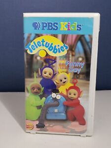 Teletubbies Funny Day VHS 1999 Clamshell PBS Kids Video Volume 5 Kids Cartoon