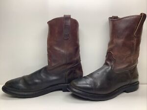MENS RED WING PECOS WORK DARK RBOWN BOOTS SIZE 11.5 D