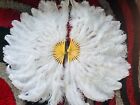 LARGE OSTRICH FAN - WHITE Feathers 50