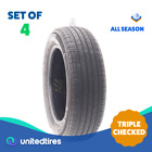 Set of (4) Used 225/60R18 Michelin Primacy A/S 100H - 7/32