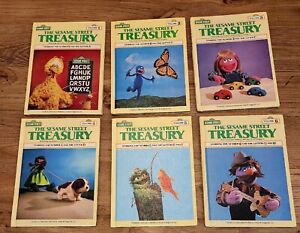 Vintage The Sesame Street Treasury Books Volumes 1-6 Lot