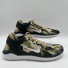 Nike Mens Size 11 Free RN 2018 GPX Camo Sequoia White Running Shoes AT9976 301
