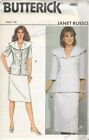 PATTERN Butterick Sewing Woman Designed by Janet Russo Vintage Sz14 Jacket Skirt