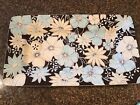 GatesWare,   by Laurie Gates   Floral Brown Cafe Blues  10”x 19”  Platter. NEW