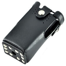 Hard Leather Case Carrying Holder Holster For Motorola Two Way Radio NEW US