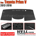Wellvisors Dash Mat Dashboard Cover For Toyota 2012-2018 Prius V Black