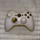 Modded White/gold xbox 360 controller