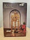 Vintage Elgin E49 S. Haller Glass Dome Anniversary Clock Germany No Key Untested