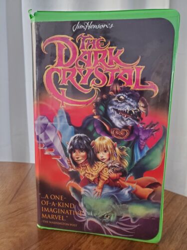 The Dark Crystal - VHS ( 1994, Jim Henson Video ) Green Vintage Clamshell