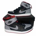 Nike Air Jordan 1 High Hi FlyEase men's 10 Black Fire Red Cement Grey