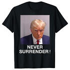 Trump Mugshot T Shirt Never Official Mug Shot Unisex Tee