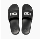 Reef One Slide Logo Sandals Mens Black White