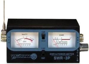 Workman SWR-3P SWR/RF Field Strength CB Radio Antenna Dual Test Meter 100W