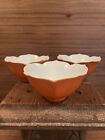Vintage Japanese Porcelain Lotus Flower Rice Bowls