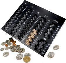 New ListingCoin Sorting Tray – Bank Teller Change Counter Coin Counting and Sorting Tray wi