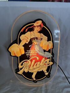 BLATZ BEER LIGHTED SIGN Embosograph Works Great!