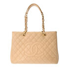 CHANEL GST Grand Shopping Tote beige A50995 tote bag 802000156451000