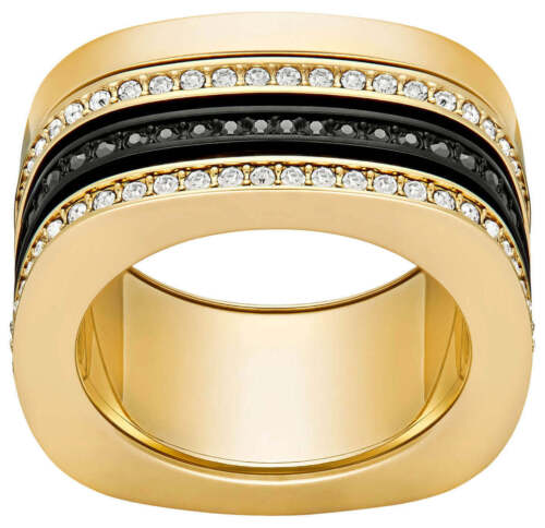 Swarovski Vio Yellow Gold Plated Crystals Womens Ring Size 7 / 55 - 5143854