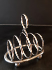Antique Elkington Toast Rack Silver Plated Small Four Slice Slot