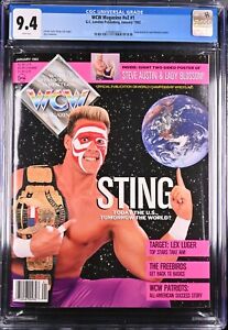 1992 WCW Magazine First Steve Austin Cover Appearance CGC 9.4 NM (None Higher)