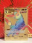 Umbreon Vmax Rainbow Gold Metal Pokémon Card Fan Art/Collectible/Gift