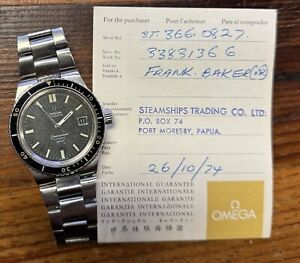 Vintage Omega Seamaster Cosmic 2000 Mens Steel Watch Ref 166.0827