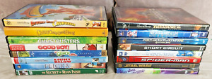 New ListingLOT of 17 DISNEY & Other CLASSIC Kids Movies on DVD/Blu-Ray, Pre-Owned, VGUC