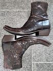 GIANNI BARBATO 44 LUXURY 45 BIKER MIDI BOOTS ANKLE BOOTS SHOES BOOTS HOT