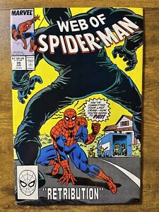 WEB OF SPIDER-MAN 39 DIRECT EDITION TOM MORGAN COVER MARVEL COMICS 1988