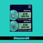 [EXP 2030] 2 pc SONY 379 Watch Coin Button Cell Battery SR521SW Ships from CA