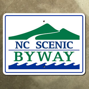 North Carolina Scenic Byway highway 1990 route marker road sign 24x18