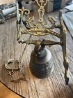 Vintage Early 20th Century Gothic Brass Monastery Bell Vocem Meam-A Ovime Tangit