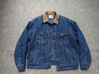 vintage USA made LEE denim jacket XL blue jean STORM RIDER blanket lined