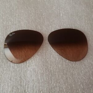 Authentic Lenses - Ray Ban RB3025 AVIATOR 58 mm Brand New GLASS - BROWN GRADIENT