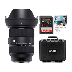 Sigma 24-70mm f/2.8 DG DN Art Zoom Full Frame L-Mount Lens with 64GB Card Bundle
