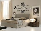 SWEET DREAMS  Wall Art Decal Girls Quote Vinyl Home Decor Words Lettering 17x24
