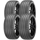 (QTY 4) 245/35R20 Dunlop SP Sport Maxx GT ROF 95Y XL Black Wall Tires (Fits: 245/35R20)