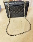Chanel CC Hidden Flap Bag Quilted Lambskin Black Leather Small Shoulder Bag Tote