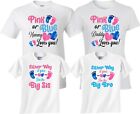 Pink or Blue ,Either way big bro ,sis  ,gender reveal baby shower party tshirt