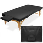 OPEN BOX - Portable Physical Therapy Massage Table - Stretching Treatment-Black