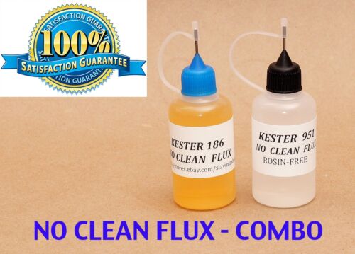 60 ml. COMBO  KESTER 951 + KESTER 186   Soldering Liquid Flux Reflow  NO CLEAN