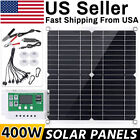 400 Watts Solar Panel Kit 100A 12V Battery Charger w/ Controller Caravan Boat US