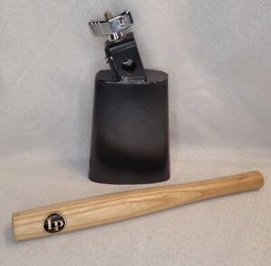 Latin Percussion LP204A Black Beauty Cowbell Musical Instrument With Stick