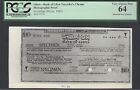 Libya 10 Dollars ND(ca.1965) Traveller's Cheque Photographic Proof Uncirculated
